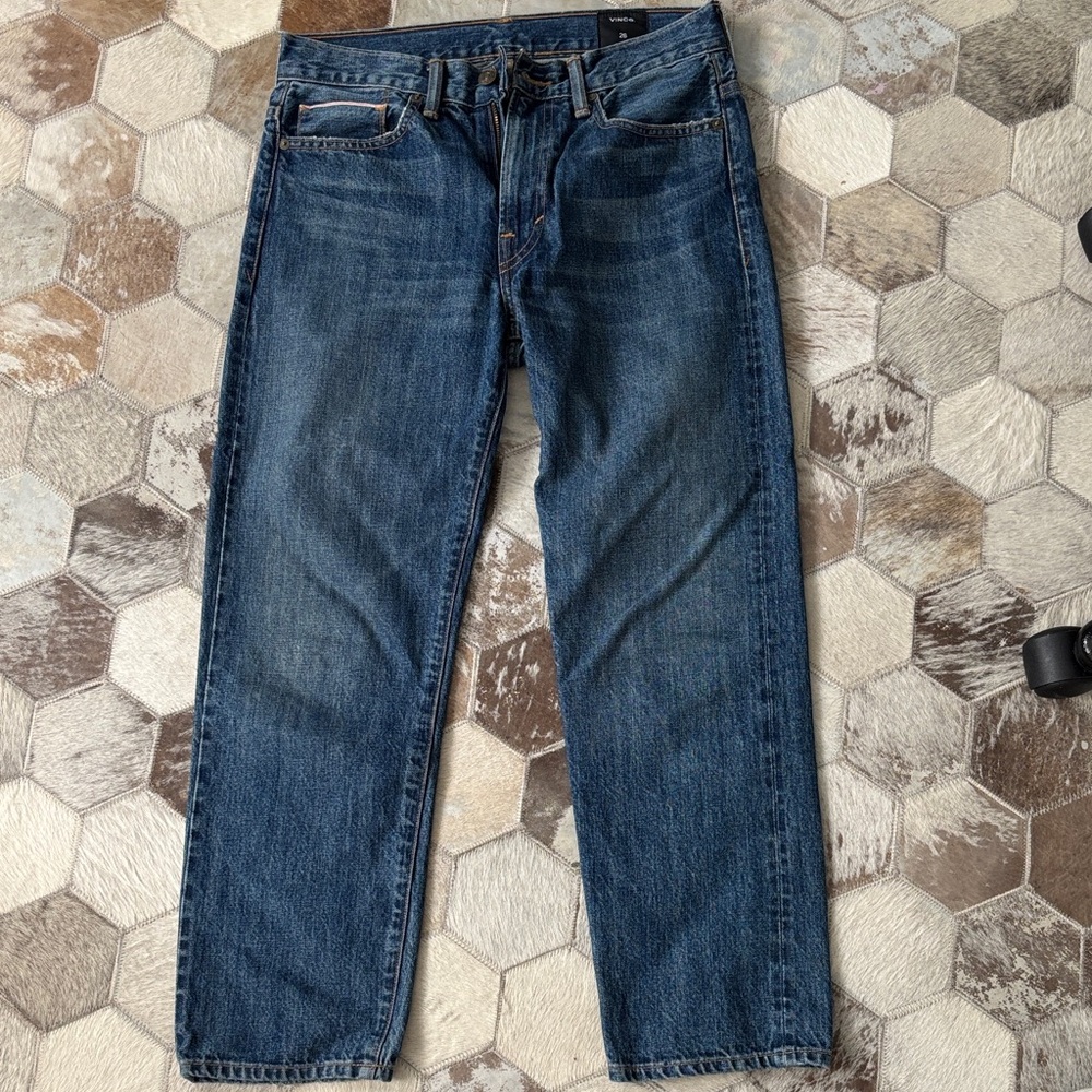Vince Dark Blue Straight Jeans